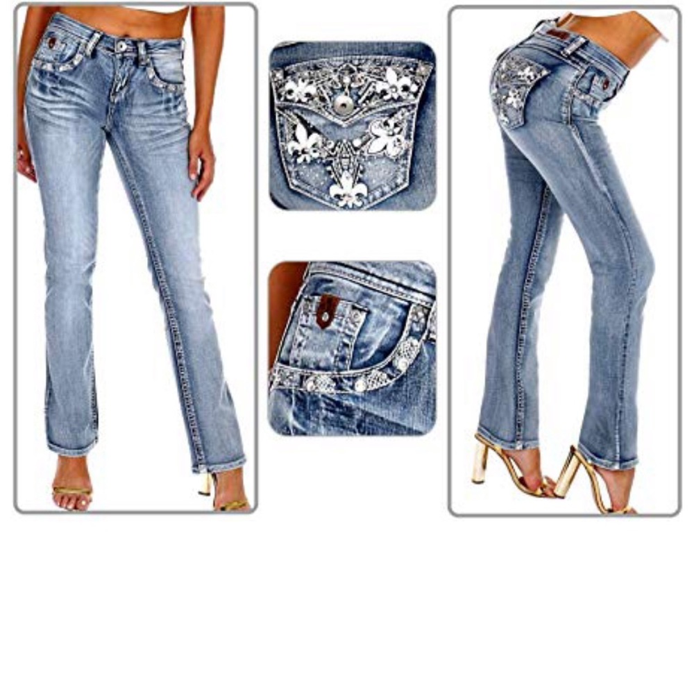 Jack David Blue Boot Cut Jeans S477-BP